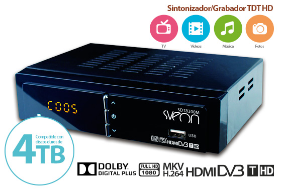 SINTONIZADOR TDT HD / GRABADOR USB - NPG (DHT 310NP) 