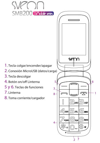 Teléfono Móvil libre con dual SIM Sveon SMB102 - Sveon
