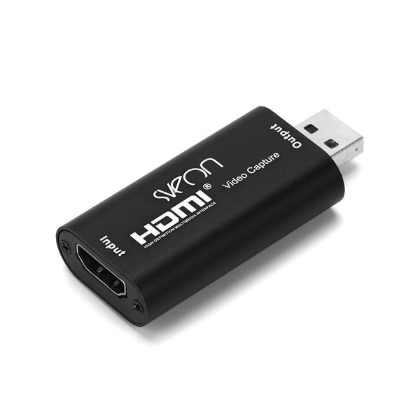 Sveon STV60 Capturadora HDMI 4K USB Streaming y Webcam Profesional